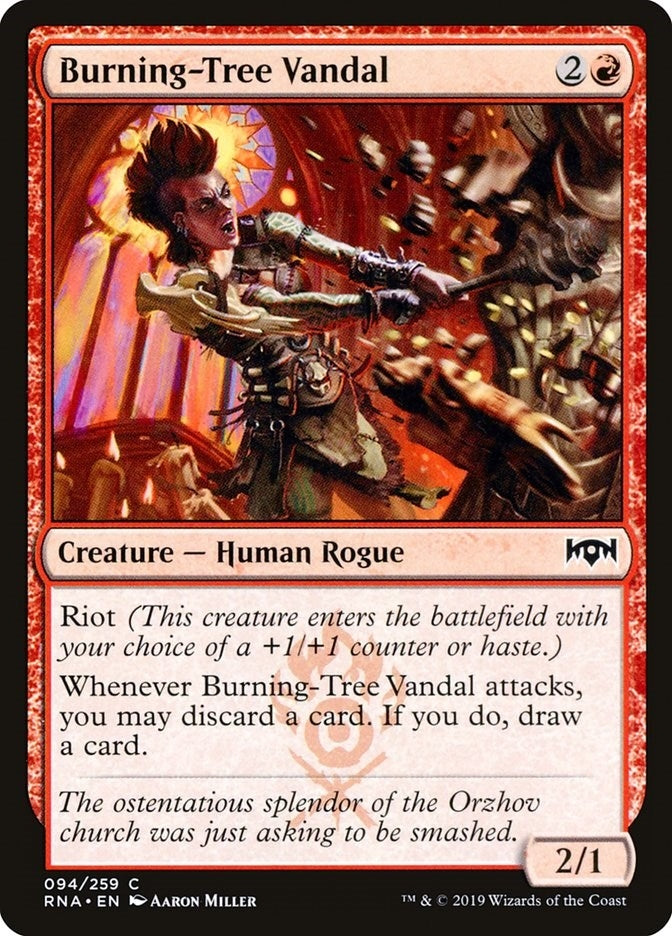 Image for Burning-Tree Vandal (94) [Ravnica Allegiance] - Magic: The Gathering
