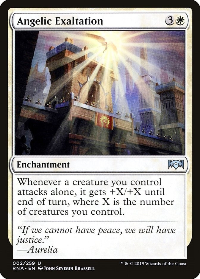Image for Angelic Exaltation (2) [Ravnica Allegiance] - Magic: The Gathering
