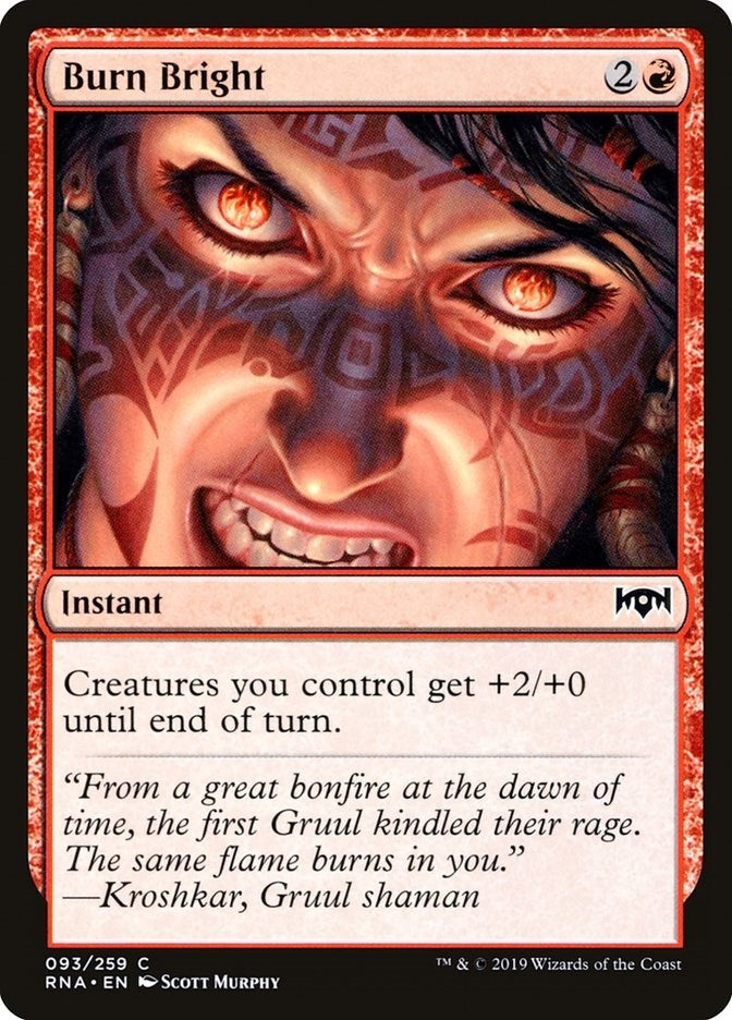 Image for Burn Bright (93) [Ravnica Allegiance] - Magic: The Gathering