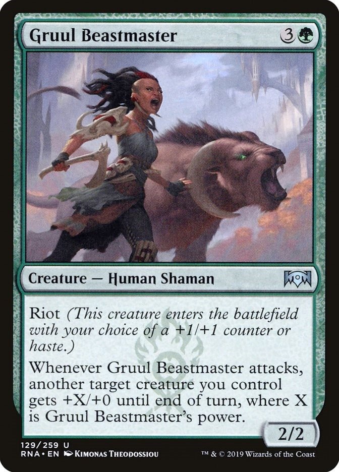 Image for Gruul Beastmaster (129) [Ravnica Allegiance] - Magic: The Gathering