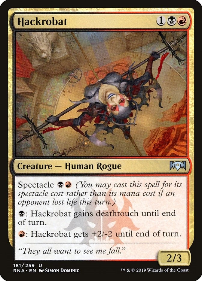 Image for Hackrobat (181) [Ravnica Allegiance] - Magic: The Gathering