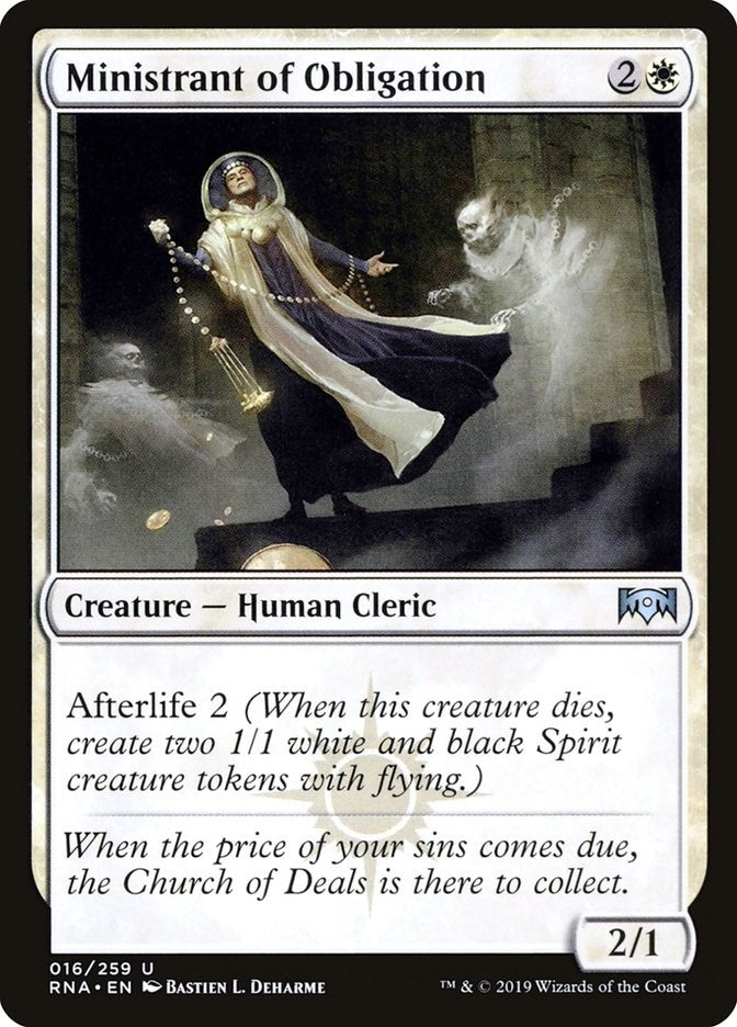 Image for Ministrant of Obligation (16) [Ravnica Allegiance] - Magic: The Gathering