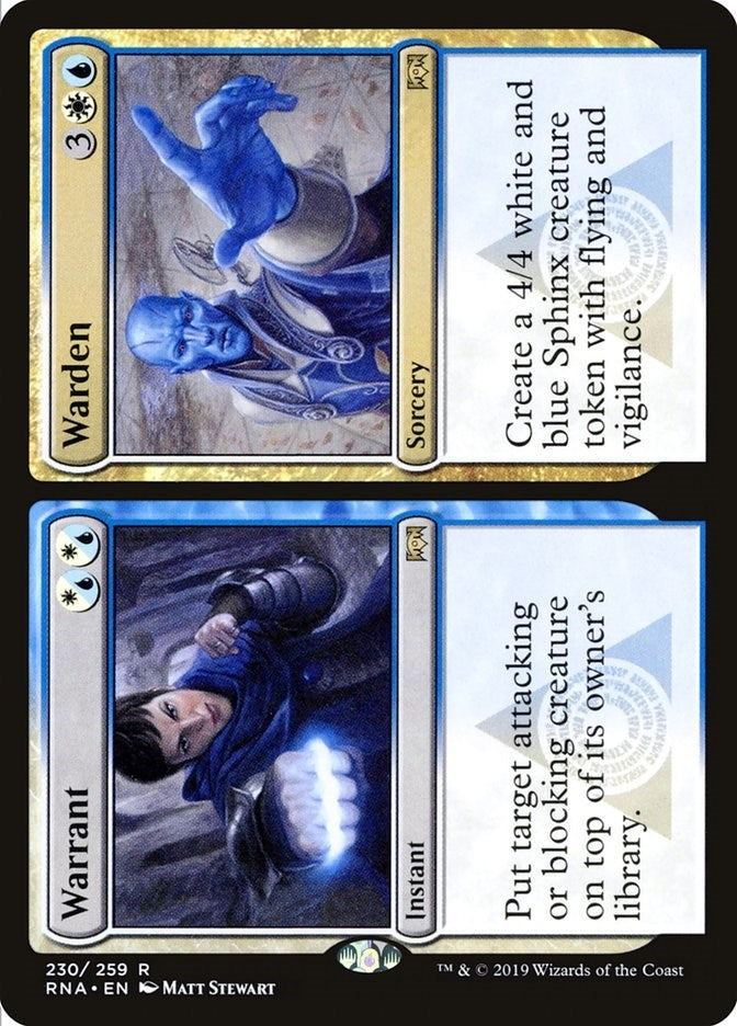Image for Warrant // Warden (230) [Ravnica Allegiance] - Magic: The Gathering