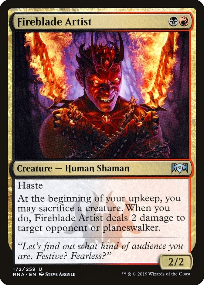 Image for Fireblade Artist (172) [Ravnica Allegiance] - Magic: The Gathering