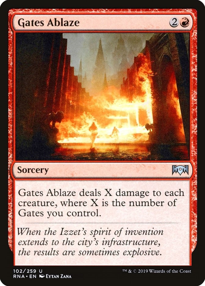 Image for Gates Ablaze (102) [Ravnica Allegiance] - Magic: The Gathering