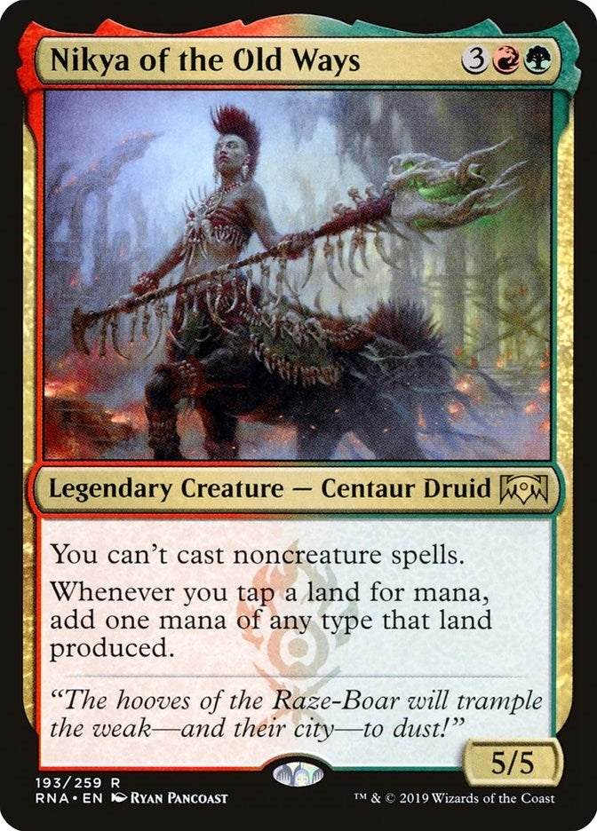 Image for Nikya of the Old Ways (193) [Ravnica Allegiance] - Magic: The Gathering