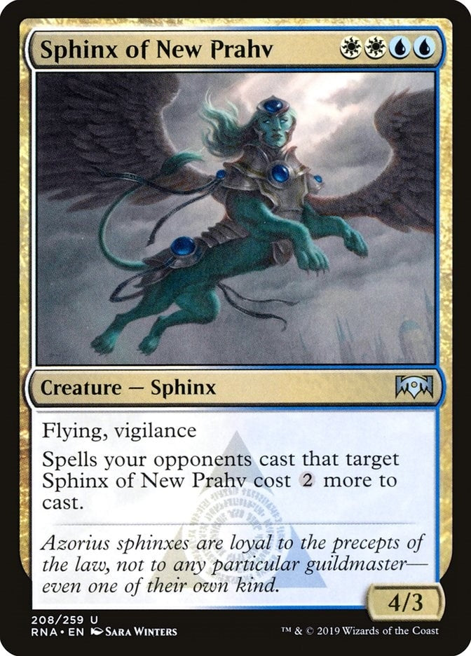 Image for Sphinx of New Prahv (208) [Ravnica Allegiance] - Magic: The Gathering
