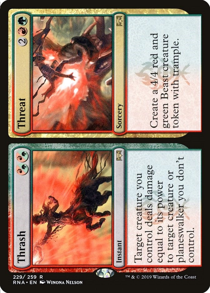 Image for Thrash // Threat (229) [Ravnica Allegiance] - Magic: The Gathering