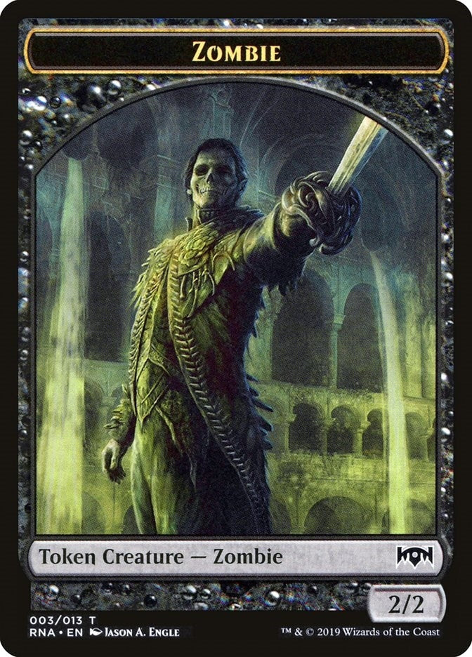 Image for Zombie Token (3) [Ravnica Allegiance] - Magic: The Gathering