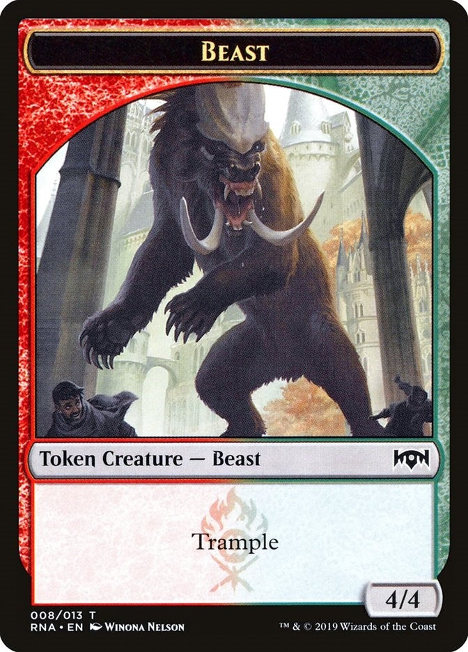 Image for Beast Token (8) [Ravnica Allegiance] - Magic: The Gathering