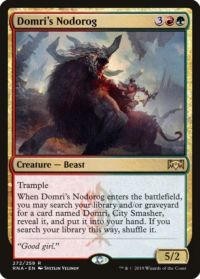 Image for Domri's Nodorog (272) [Ravnica Allegiance] - Magic: The Gathering