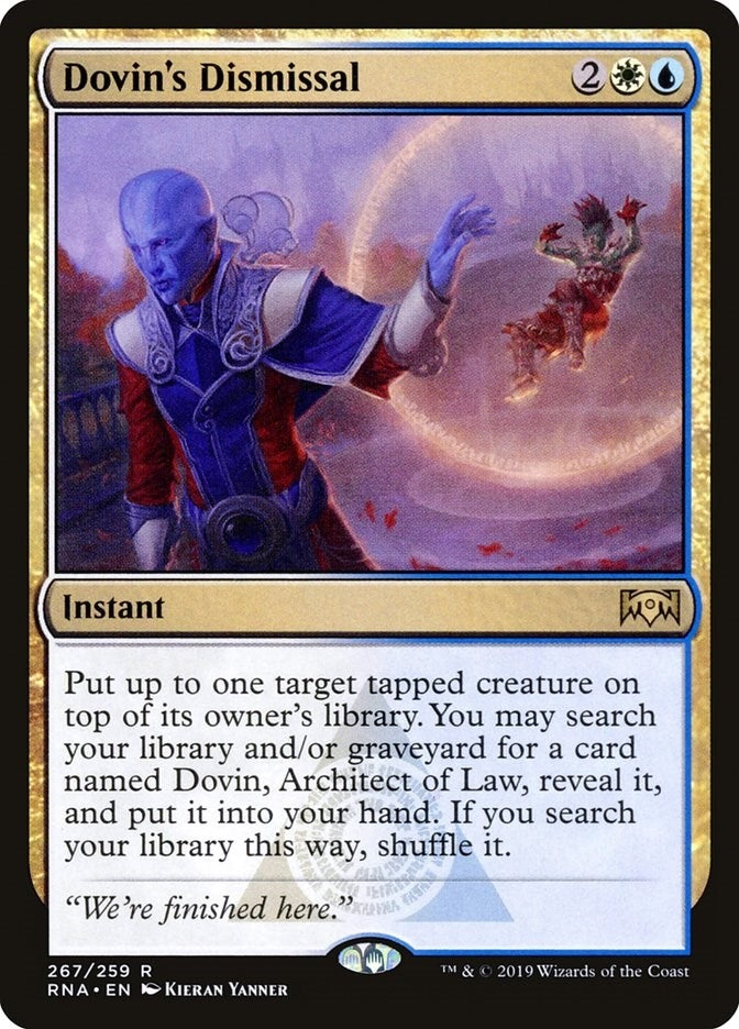 Image for Dovin's Dismissal (267) [Ravnica Allegiance] - Magic: The Gathering