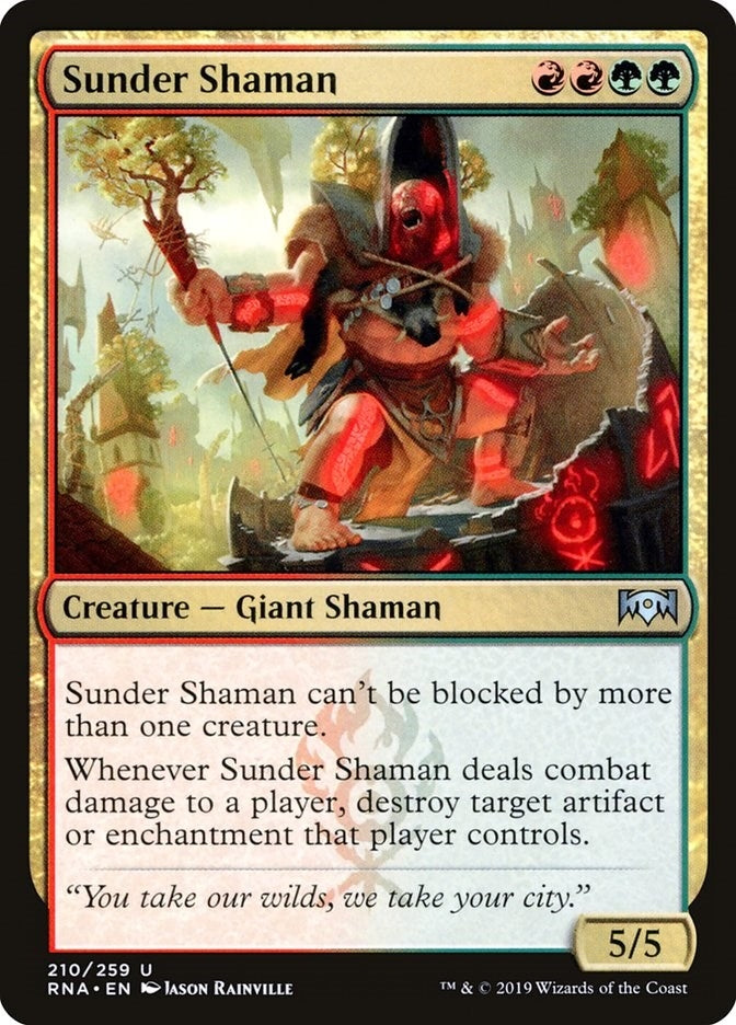 Image for Sunder Shaman (210) [Ravnica Allegiance] - Magic: The Gathering