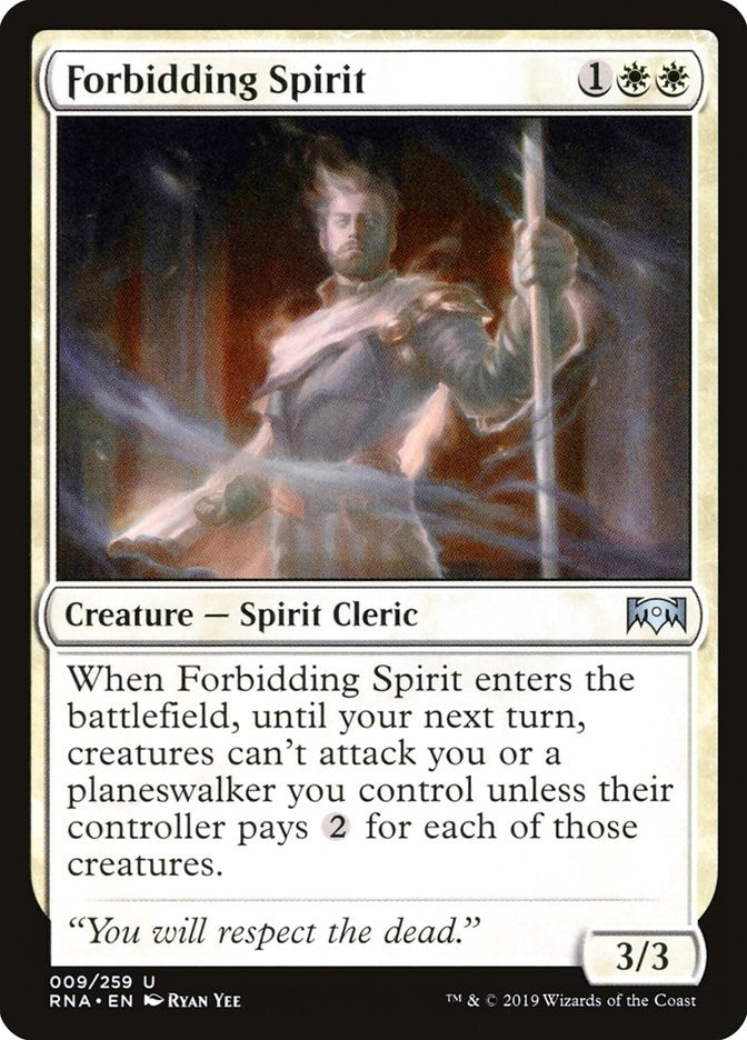 Image for Forbidding Spirit (9) [Ravnica Allegiance] - Magic: The Gathering