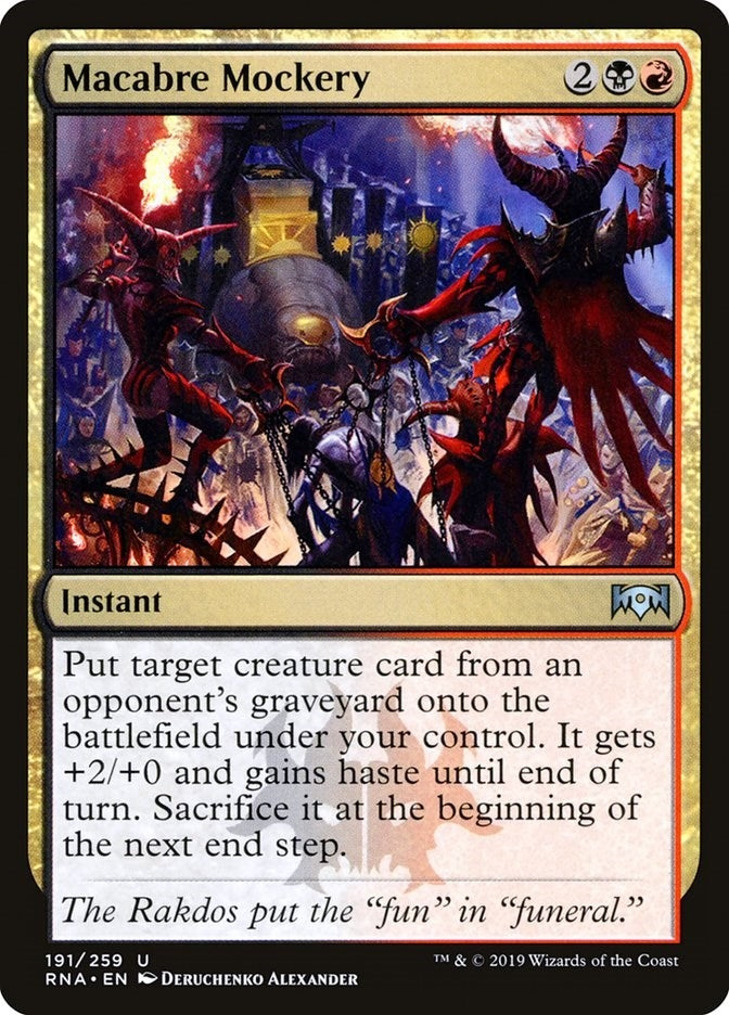 Image for Macabre Mockery (191) [Ravnica Allegiance] - Magic: The Gathering