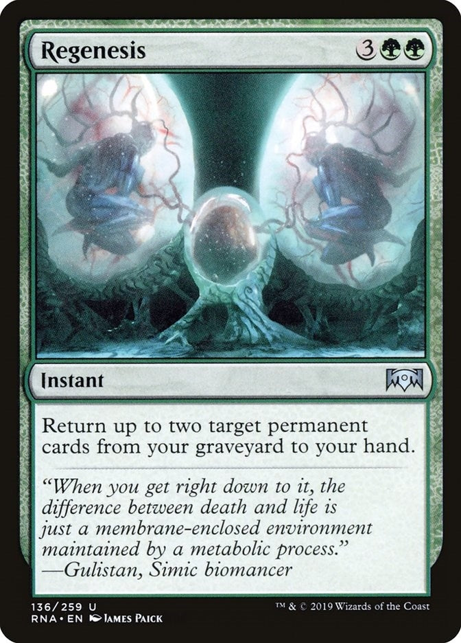Image for Regenesis (136) [Ravnica Allegiance] - Magic: The Gathering
