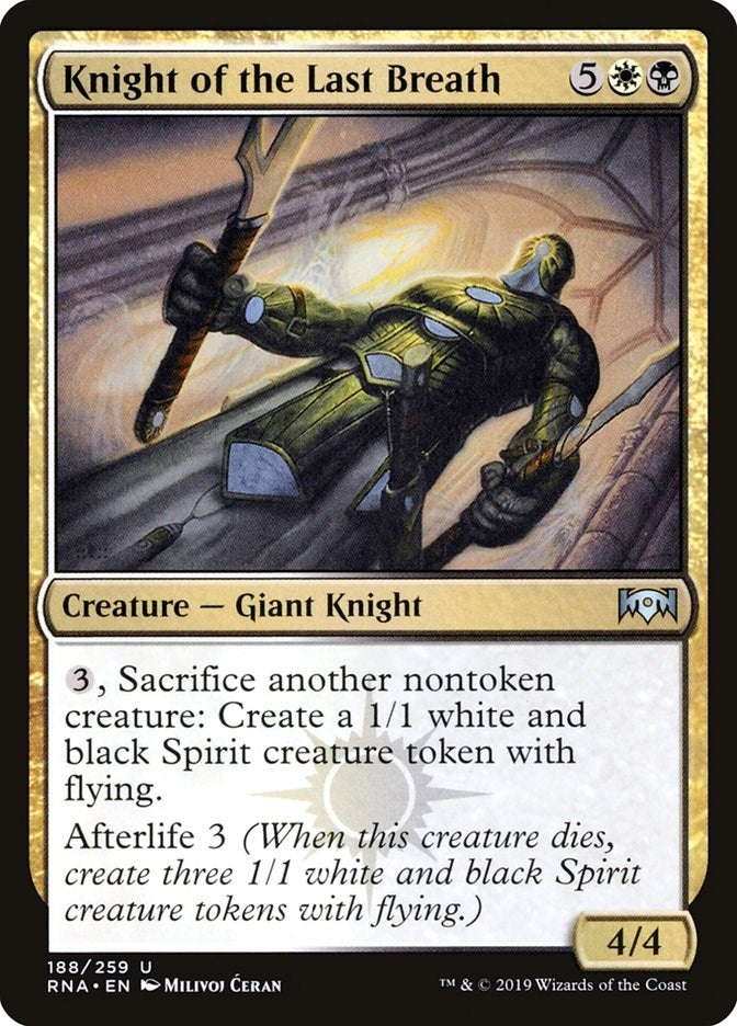 Image for Knight of the Last Breath (188) [Ravnica Allegiance] - Magic: The Gathering