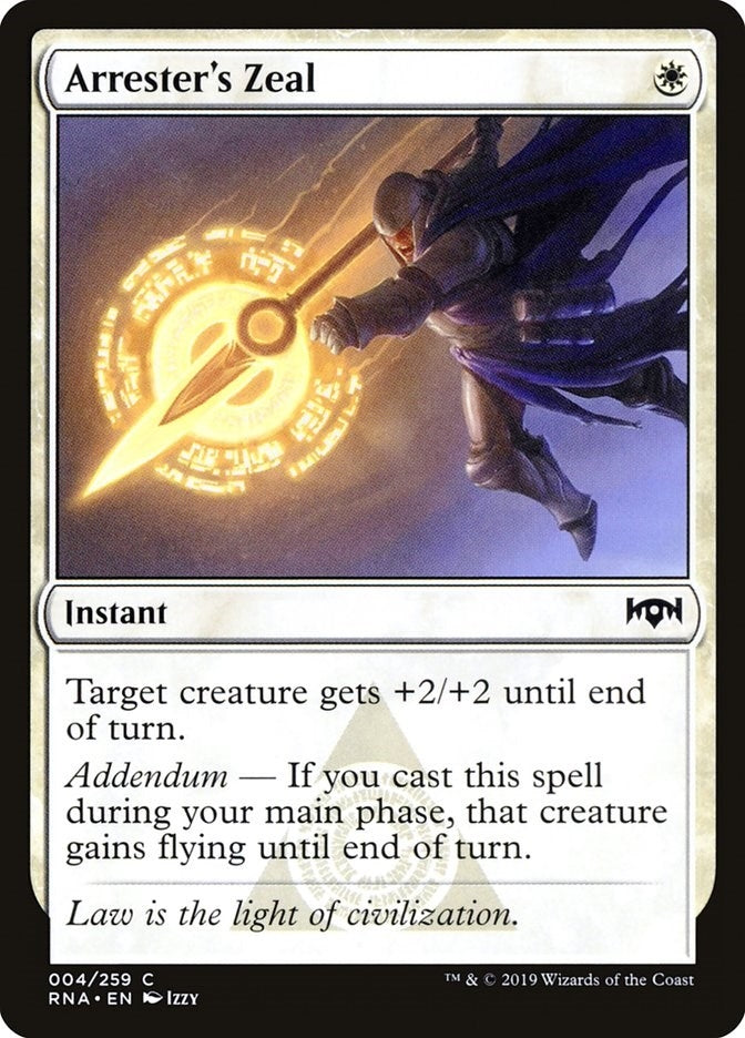 Image for Arrester's Zeal (4) [Ravnica Allegiance] - Magic: The Gathering