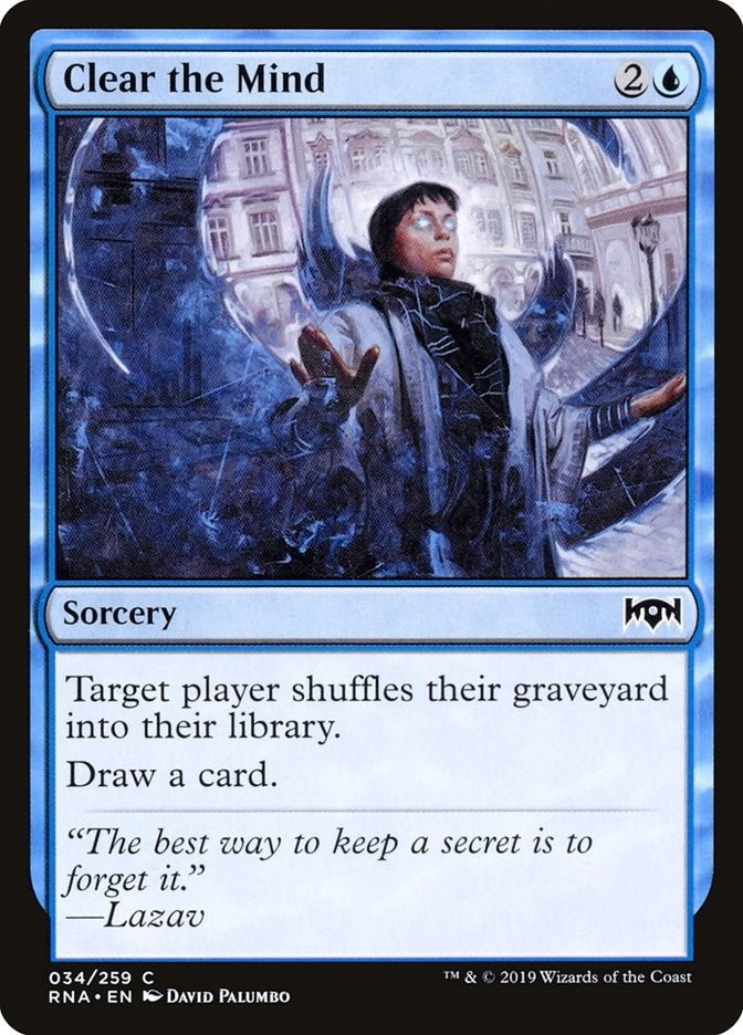 Image for Clear the Mind (34) [Ravnica Allegiance] - Magic: The Gathering