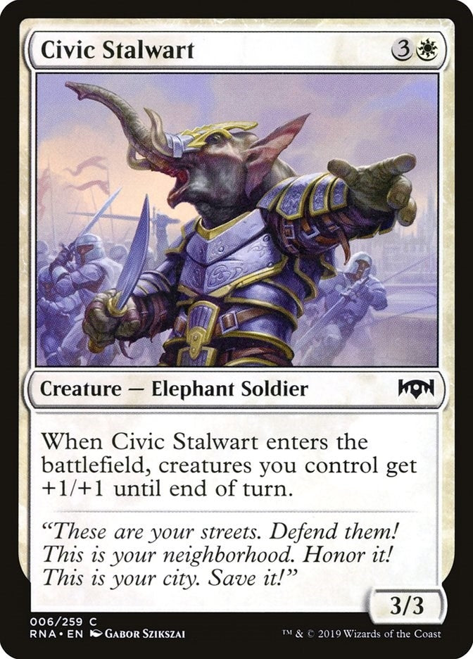 Image for Civic Stalwart (6) [Ravnica Allegiance] - Magic: The Gathering