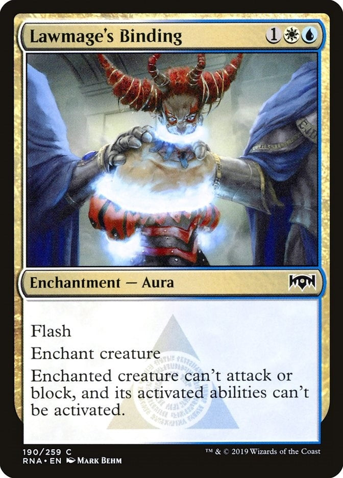 Image for Lawmage's Binding (190) [Ravnica Allegiance] - Magic: The Gathering