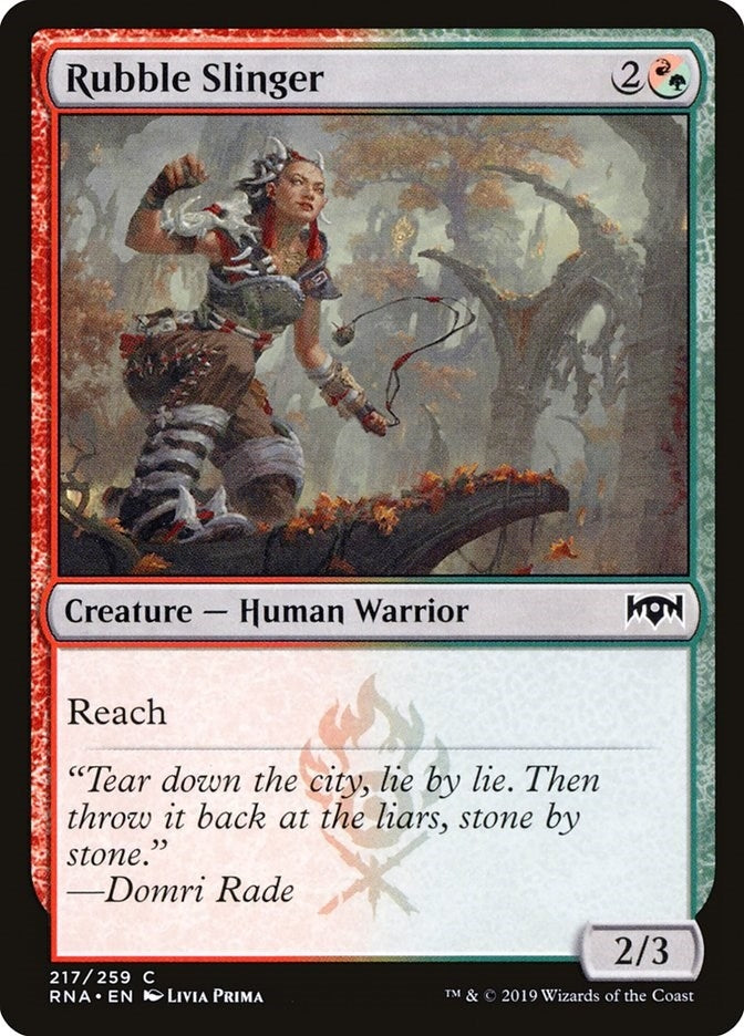 Image for Rubble Slinger (217) [Ravnica Allegiance] - Magic: The Gathering