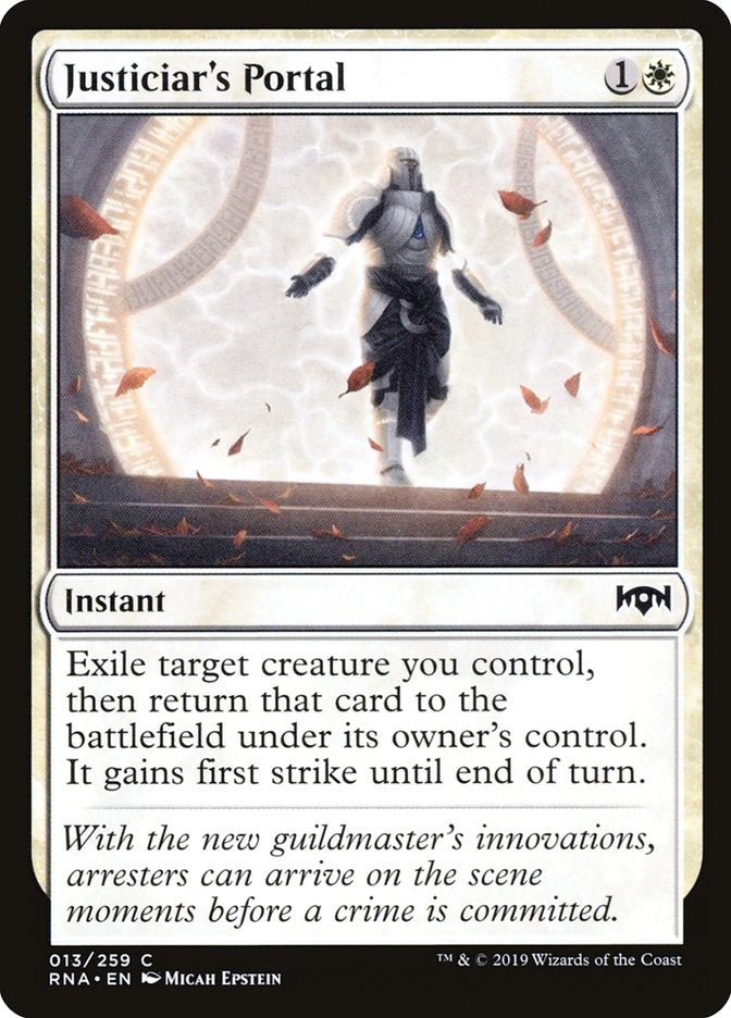 Image for Justiciar's Portal (13) [Ravnica Allegiance] - Magic: The Gathering