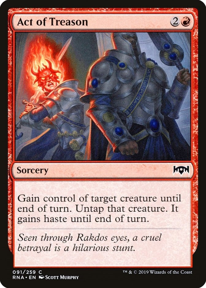 Image for Act of Treason (91) [Ravnica Allegiance] - Magic: The Gathering