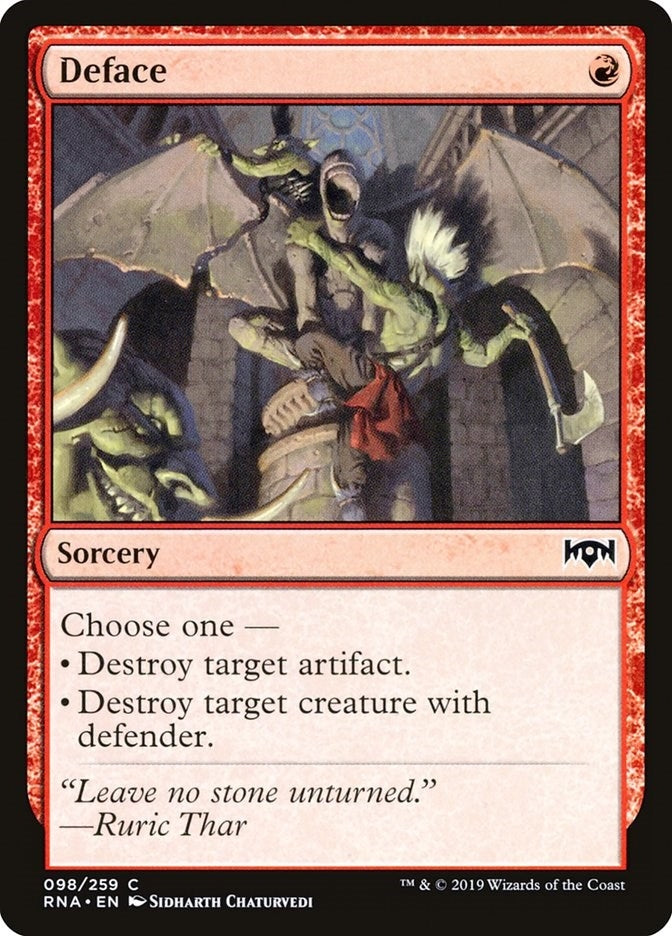 Image for Deface (98) [Ravnica Allegiance] - Magic: The Gathering
