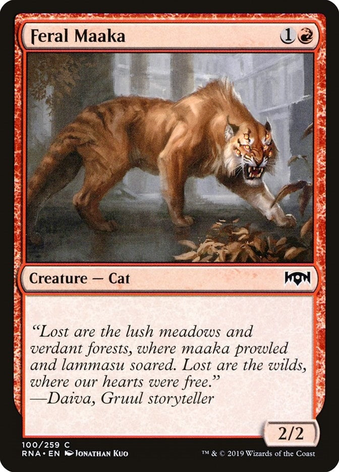 Image for Feral Maaka (100) [Ravnica Allegiance] - Magic: The Gathering