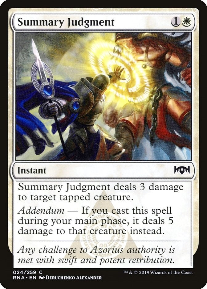 Image for Summary Judgment (24) [Ravnica Allegiance] - Magic: The Gathering