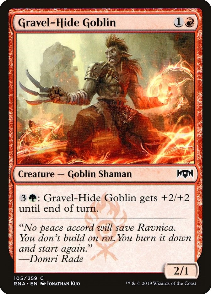 Image for Gravel-Hide Goblin (105) [Ravnica Allegiance] - Magic: The Gathering