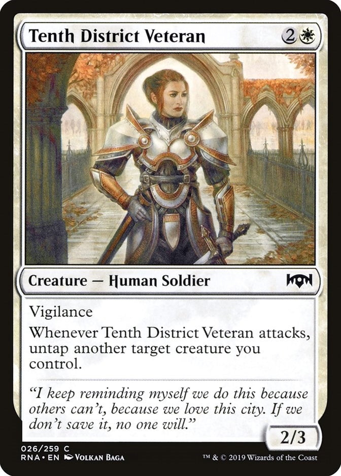 Image for Tenth District Veteran (26) [Ravnica Allegiance] - Magic: The Gathering
