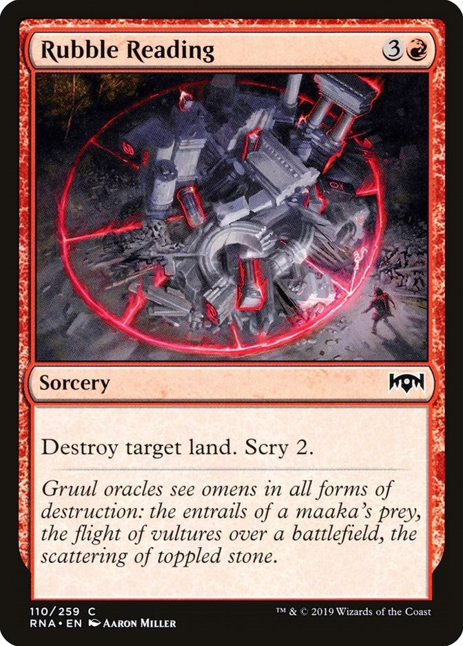 Image for Rubble Reading (110) [Ravnica Allegiance] - Magic: The Gathering