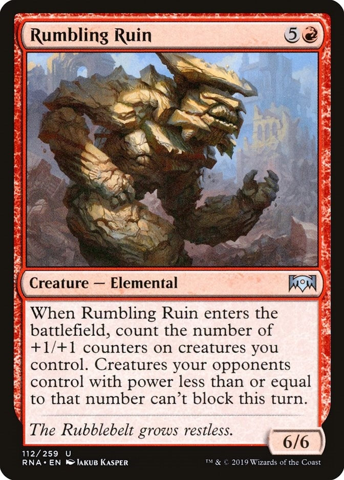 Image for Rumbling Ruin (112) [Ravnica Allegiance] - Magic: The Gathering