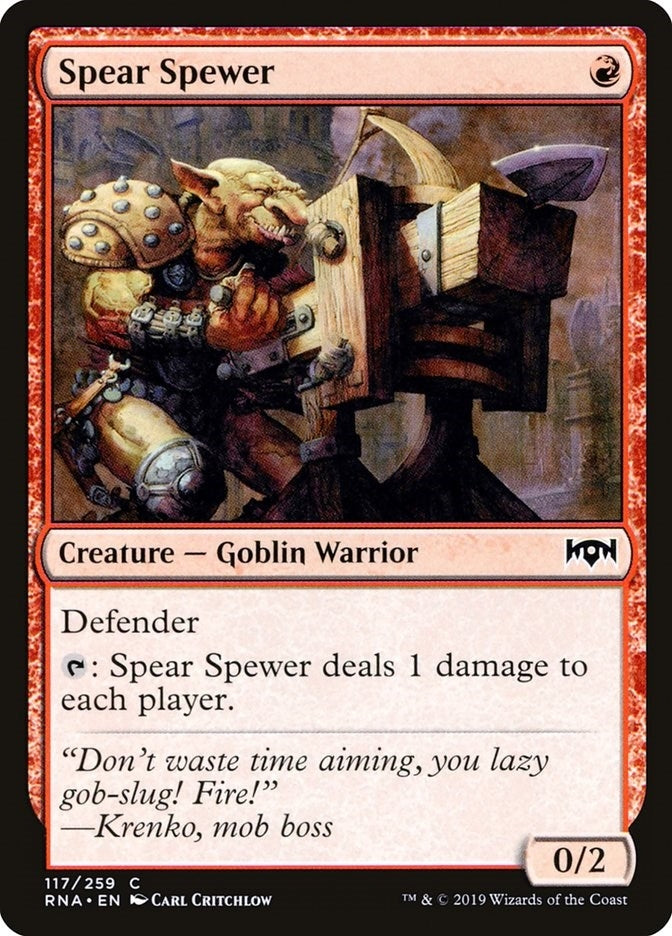 Image for Spear Spewer (117) [Ravnica Allegiance] - Magic: The Gathering