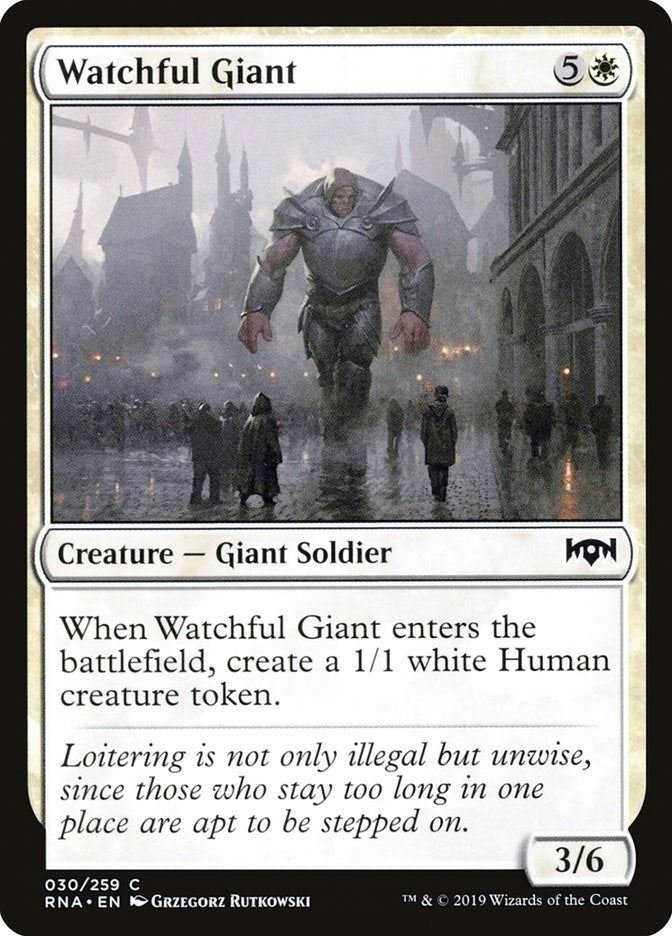 Image for Watchful Giant (30) [Ravnica Allegiance] - Magic: The Gathering