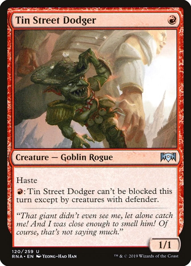 Image for Tin Street Dodger (120) [Ravnica Allegiance] - Magic: The Gathering