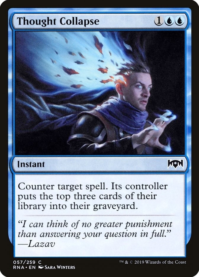 Image for Thought Collapse (57) [Ravnica Allegiance] - Magic: The Gathering