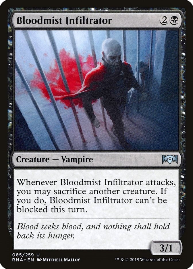 Image for Bloodmist Infiltrator (65) [Ravnica Allegiance] - Magic: The Gathering