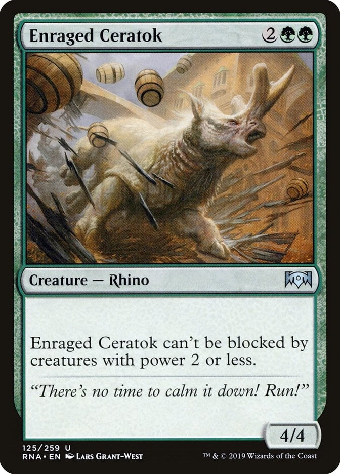 Image for Enraged Ceratok (125) [Ravnica Allegiance] - Magic: The Gathering
