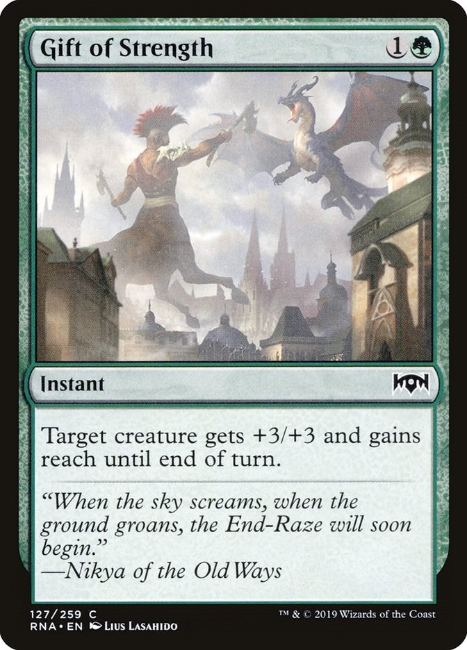 Image for Gift of Strength (127) [Ravnica Allegiance] - Magic: The Gathering