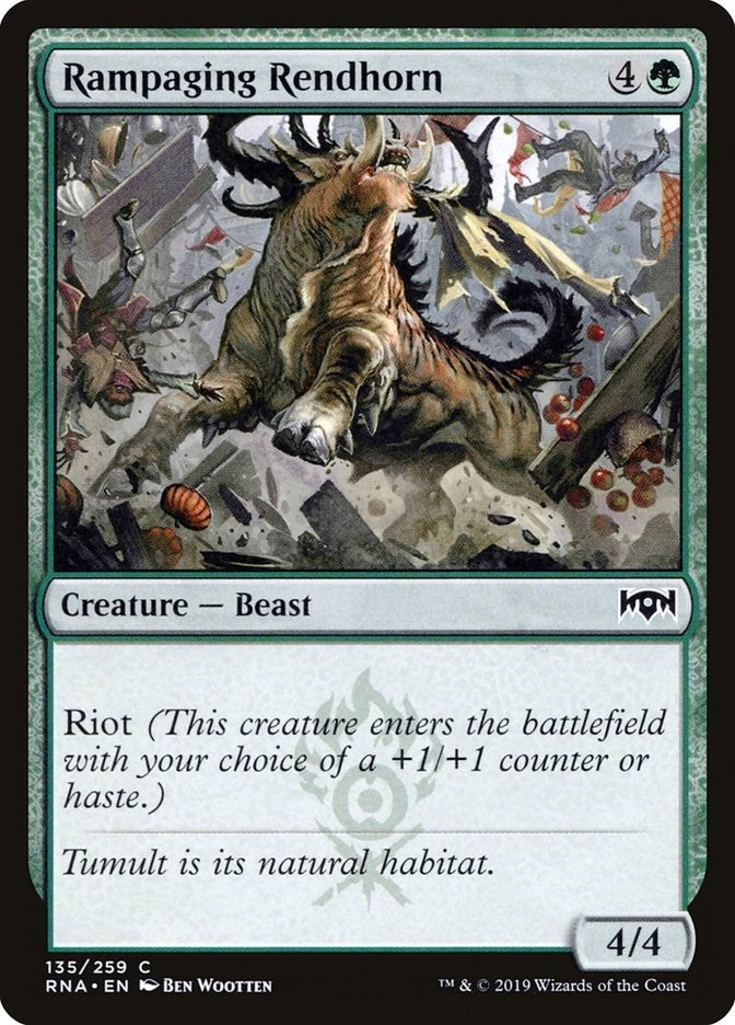 Image for Rampaging Rendhorn (135) [Ravnica Allegiance] - Magic: The Gathering