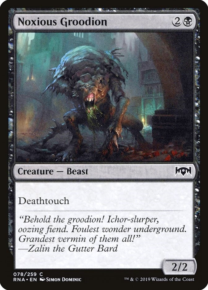 Image for Noxious Groodion (78) [Ravnica Allegiance] - Magic: The Gathering
