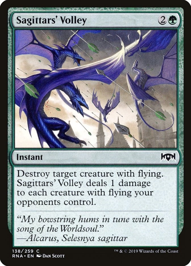 Image for Sagittars' Volley (138) [Ravnica Allegiance] - Magic: The Gathering