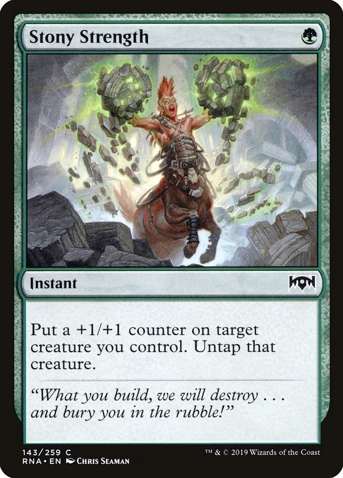 Image for Stony Strength (143) [Ravnica Allegiance] - Magic: The Gathering