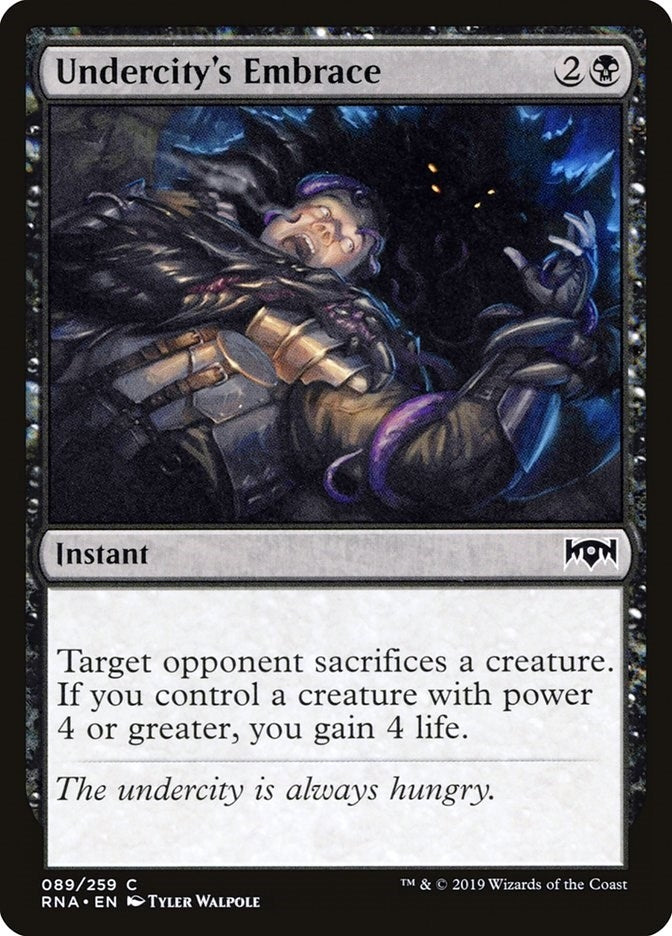 Image for Undercity's Embrace (89) [Ravnica Allegiance] - Magic: The Gathering