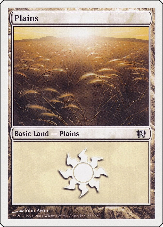 Image for Plains (333) (333) [8th Edition] - Magic: The Gathering
