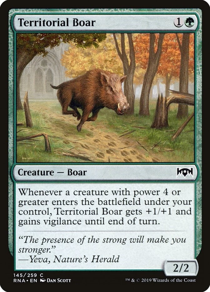 Image for Territorial Boar (145) [Ravnica Allegiance] - Magic: The Gathering
