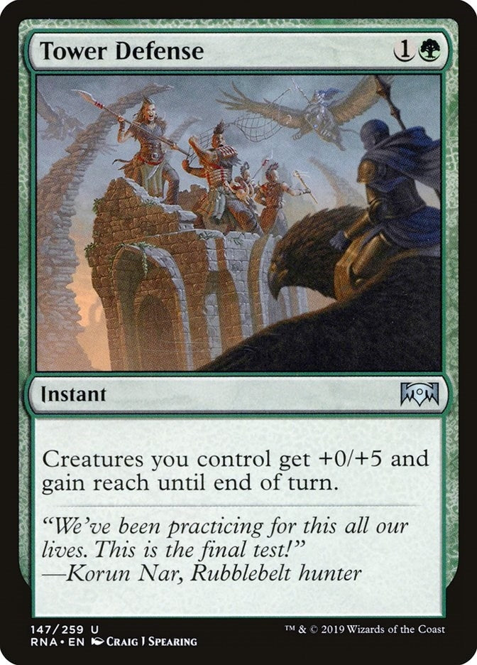 Image for Tower Defense (147) [Ravnica Allegiance] - Magic: The Gathering